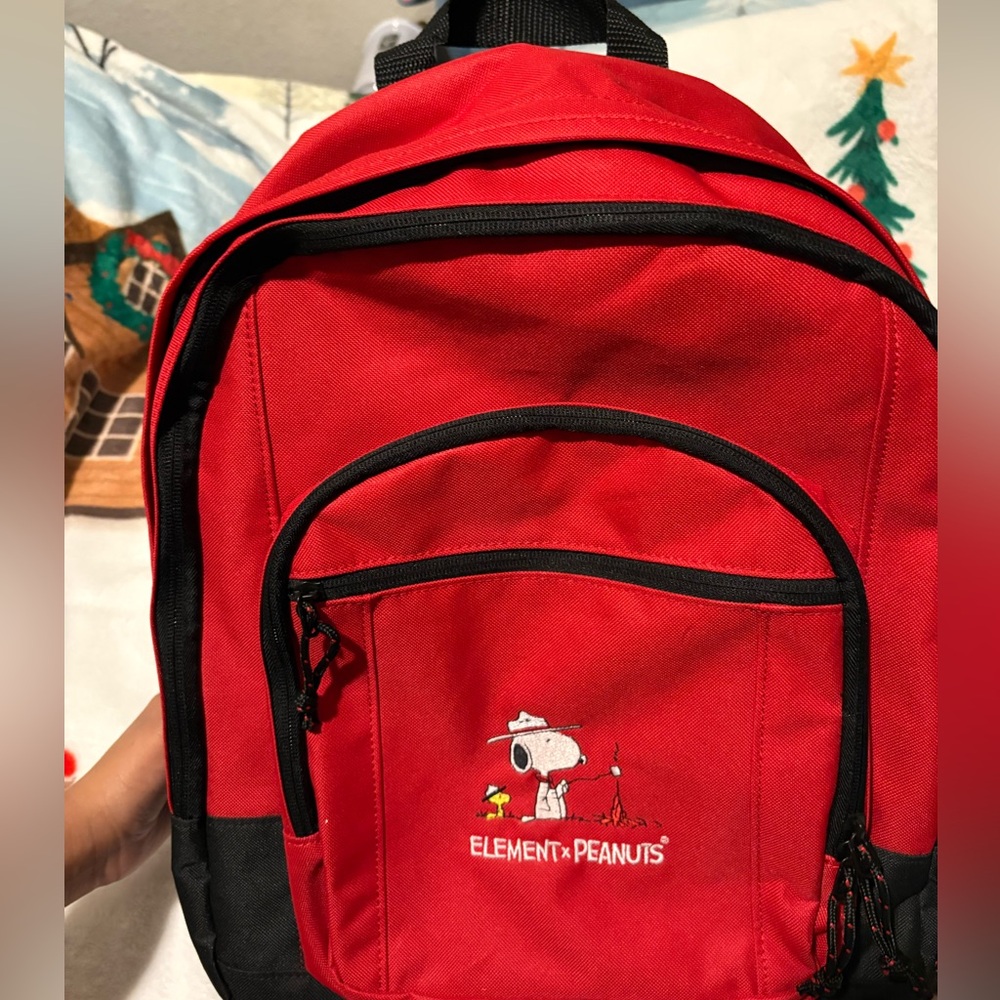 ElementxPeanuts Red Backpack - Picture 12 of 14
